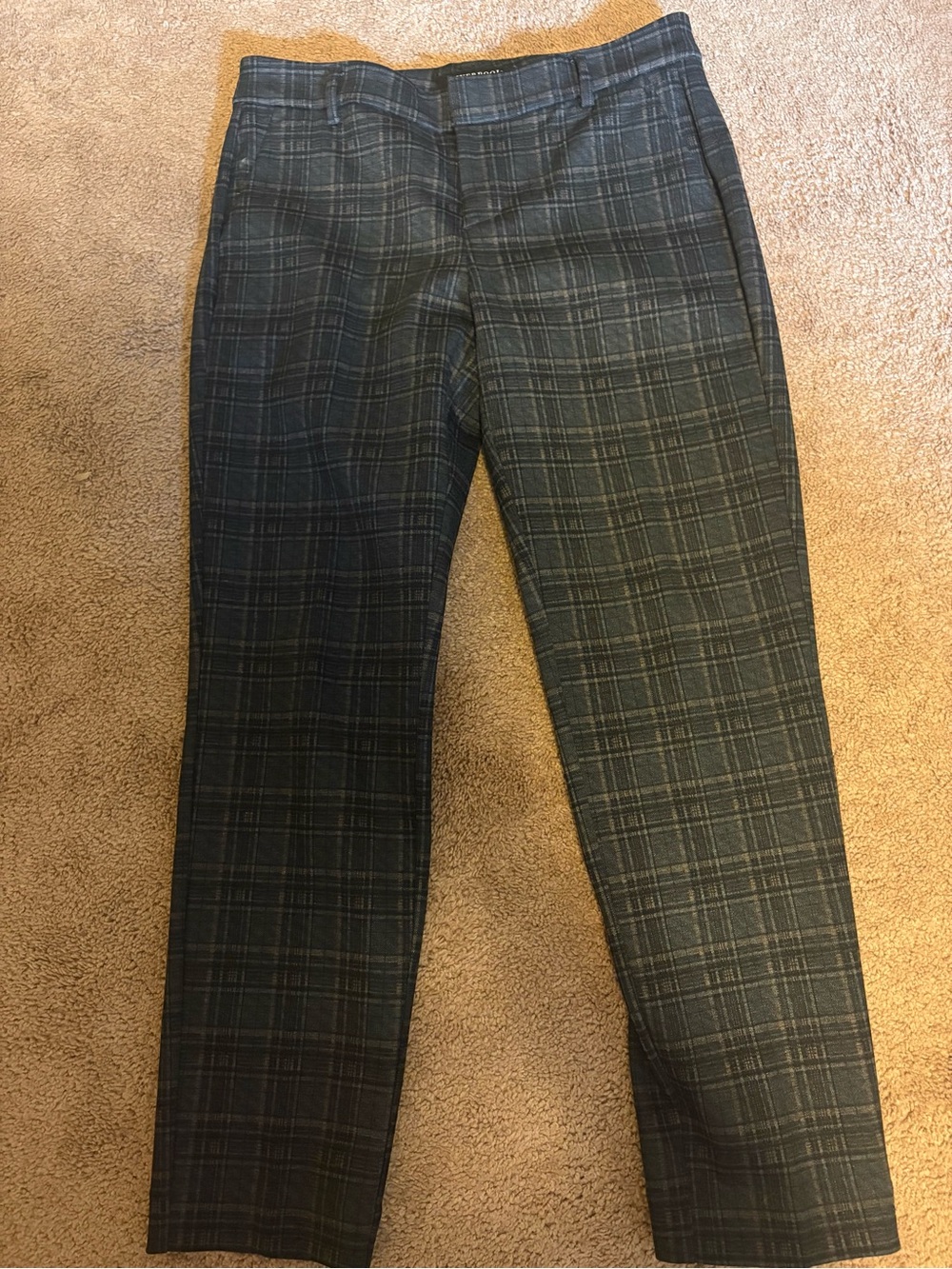 Liverpool Grey Plaid Dress Pants - Classic Tailored Fit